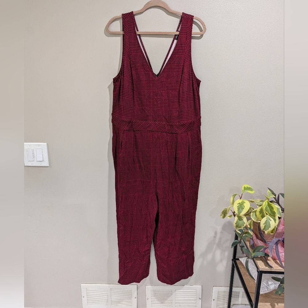 Torrid Red Plaid Jumpsuit ❤️